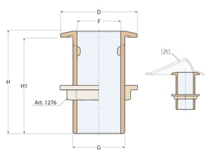 BRONZ BAĞLANTI KOVANI 1''1/4 GUIDI