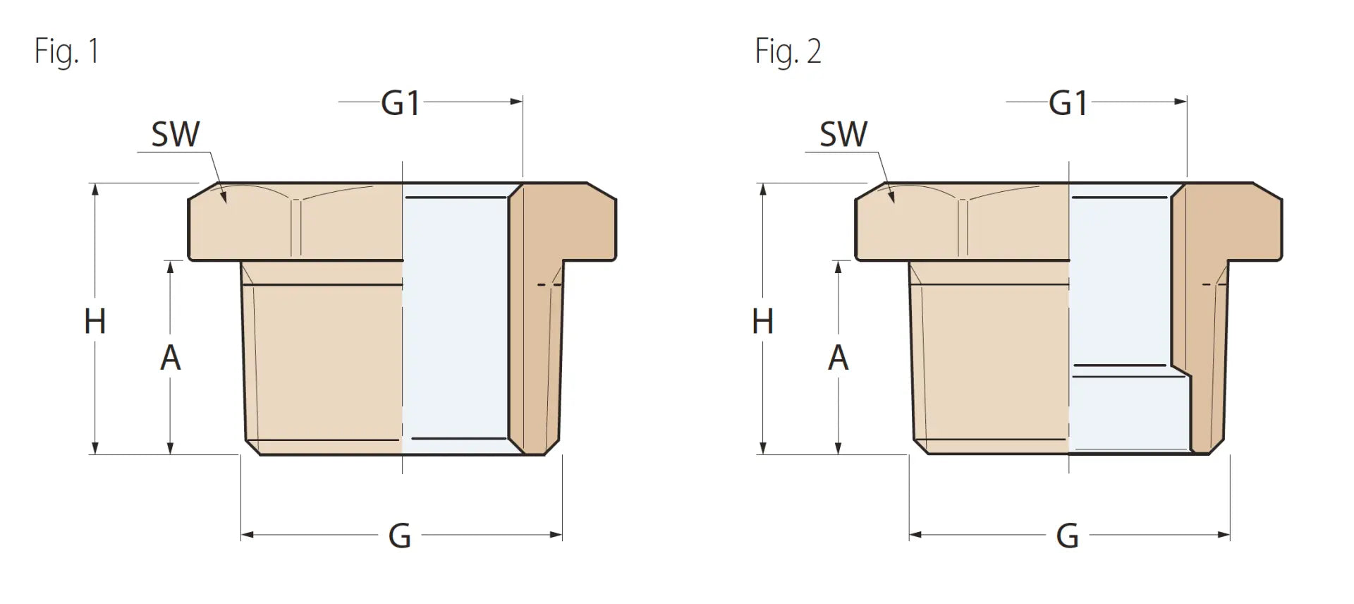 BRONZ ERKEK - DİŞİ REDÜKSİYON 1''x3/4'' GUIDI