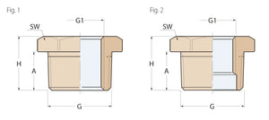 BRONZ ERKEK - DİŞİ REDÜKSİYON 2''x1''1/2 GUIDI