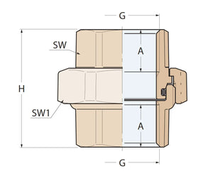 BRONZ KONİK REKOR 1.1/2'' GUIDI