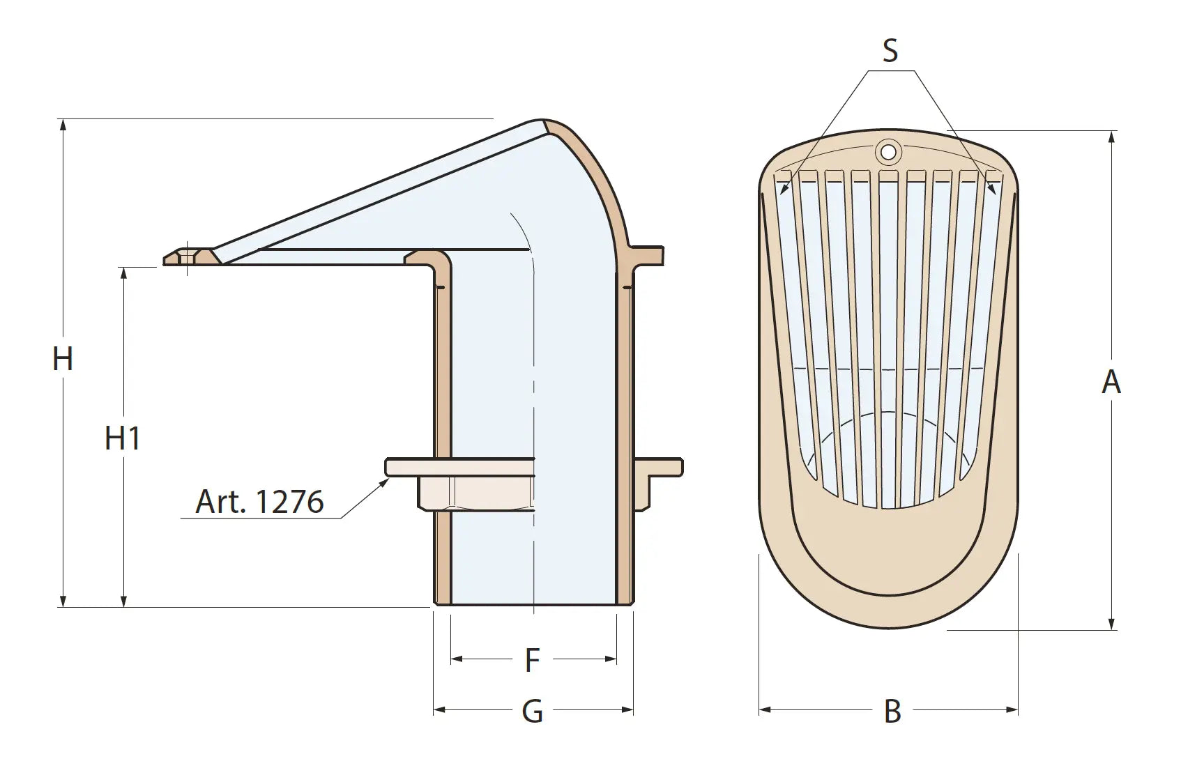 BRONZ SÜZGEÇLİ BAĞLANTI KOVANI 1/2'' GUIDI