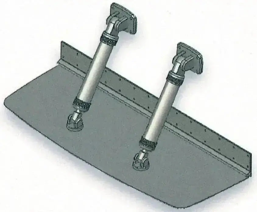 Bennett 30 Mil Üstü Sürat Tekneleri için Flap 31 x 41 cm Çift Pistonlu Komple Bennett