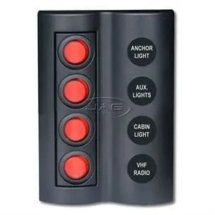 Bfy 4'lü Switch Panel, Işıklı ve Otomatik Sigortalı Bfy