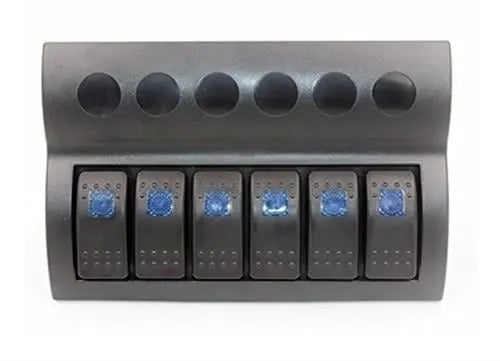 Bfy 6'lı Switch Panel,Mavi Işıklı ve Otomatik Sigortalı Bfy