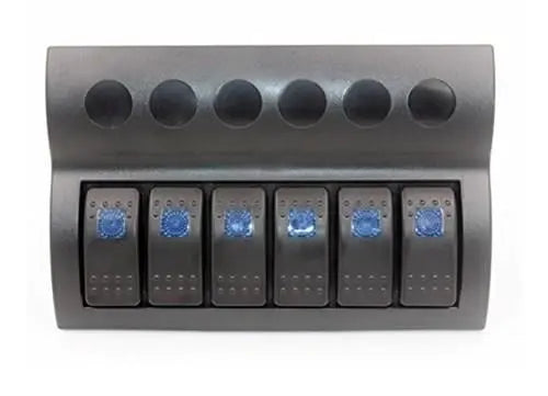 Bfy 6'lı Switch Panel,Mavi Işıklı ve Otomatik Sigortalı Bfy