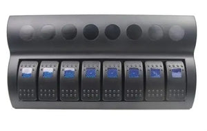 Bfy 8'li Switch Panel,Mavi Işıklı ve Otomatik Sigortalı Bfy