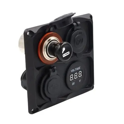 Bfy Switch Panel 4'lü Usb + Voltmetre + S.Çakmaklık + Çakmaklık Bfy