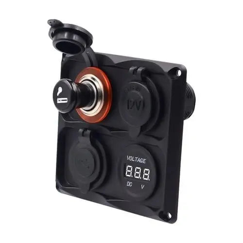 Bfy Switch Panel 4'lü Usb + Voltmetre + S.Çakmaklık + Çakmaklık Bfy