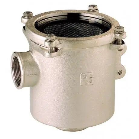 Bronz Deniz Suyu Filtresi Alttan Giriş Yandan Çıkış 1''1/4 GUIDI