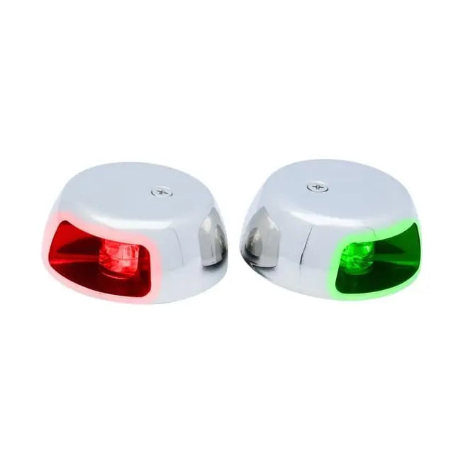 Burun İskele Sancak Feneri Krom Takım 12V Led Sealux