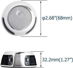 Burun İskele Sancak Feneri Tekli Krom 12V Led Sealux