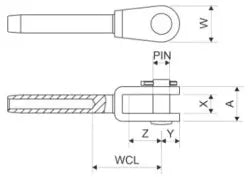 Çatal Terminal 8mm SELDÉN MAST
