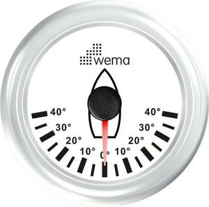 DÜMEN AÇI GÖSTERGESİ 52 mm BEYAZ/BEYAZ WEMA