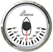 DÜMEN AÇI GÖSTERGESİ 52 mm KROM/BEYAZ WEMA