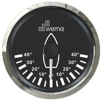 DÜMEN AÇI GÖSTERGESİ 52 mm KROM/SİYAH WEMA