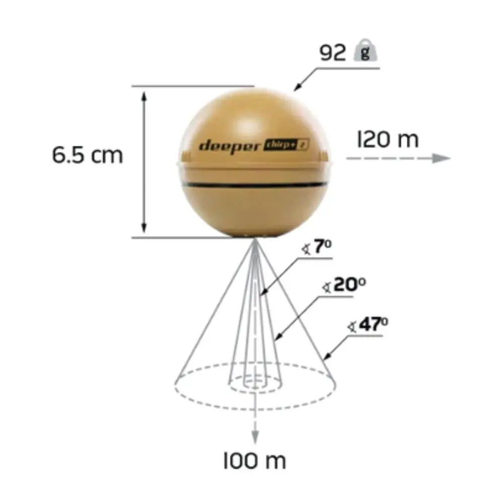 Deeper Smart Sonar CHIRP+2 GPS Balık Bulucu Mas Mare