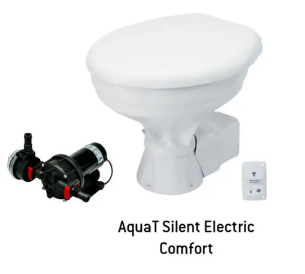 Elektrikli Büyük Taş Tuvalet Aquat Toilet Silent Electric Comfort 12V SPX JOHNSON PUMP