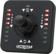 GÖSTERGELİ JOYSTICK FLAP KONTROL PANELİ TEK/ÇİFT İSTASYON 12V/24V (FLYBRIDGE İÇİN İKİNCİ JLC11 KUMANDA SATIN ALINMALIDIR) LECTROTAB