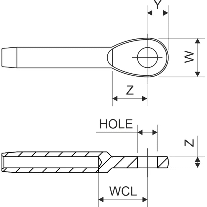 Göz Terminal 10mm SELDÉN MAST