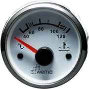 HARARET GÖSTERGESİ 52 mm KROM/BEYAZ WEMA