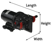HİDROFOR AQUA JET WPS 2.4 GPM 24V BSP 2.8 BAR 9 LT/DK SPX JOHNSON PUMP