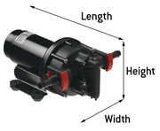 HİDROFOR AQUA JET WPS 3.5 GPM 12V BSP 2.8 BAR 13 LT/DK SPX JOHNSON PUMP