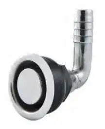 Hava Firarı Flanşlı Dirsek Krom 3/4â€ Marine Town