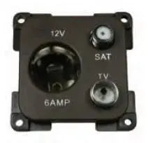 Inprojal 12 V+TV+SAT Soketi İnprojal