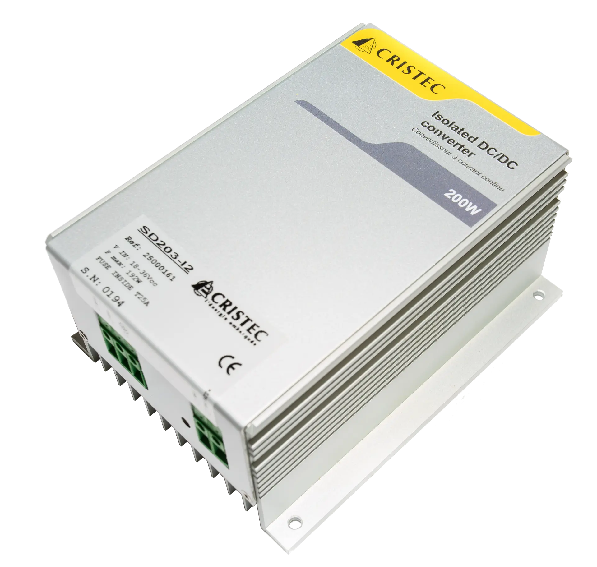 Konvertör 48V-12V 16A | DC-DC Dönüştürücü CRISTEC