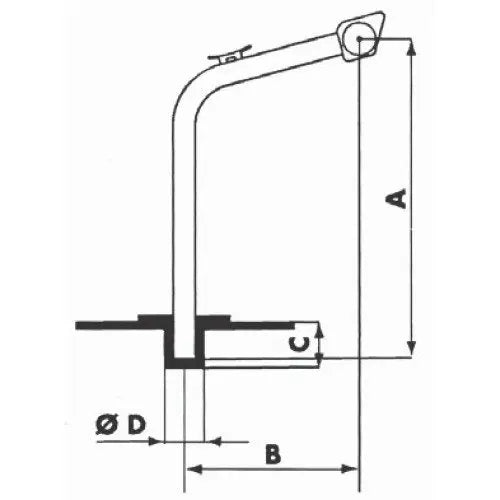 Krom Matafora Küçük A : 85 , B :100 cm LALIZAS