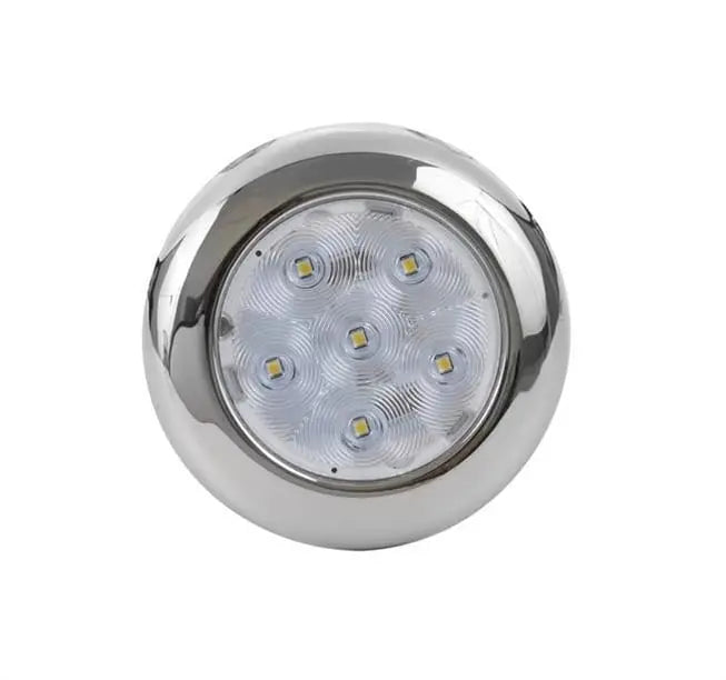 Krom Tavan Lambası 6 Ledli 12V Gün Işığı 10 cm Easterner