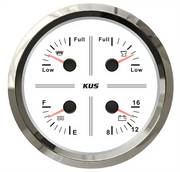 Kus Devir Göstergesi 4000 RPM Siyah 12-24V 85 mm Kus