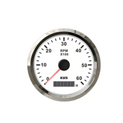Kus Devir Göstergesi 6000 RPM Beyaz 12-24V 85 mm Kus