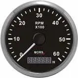 MORS Devir Göstergesi 6000 rpm Siyah Mors