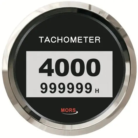 MORS Dijital Devir Göstergesi 4000 Rpm 12-24V Siyah Mors