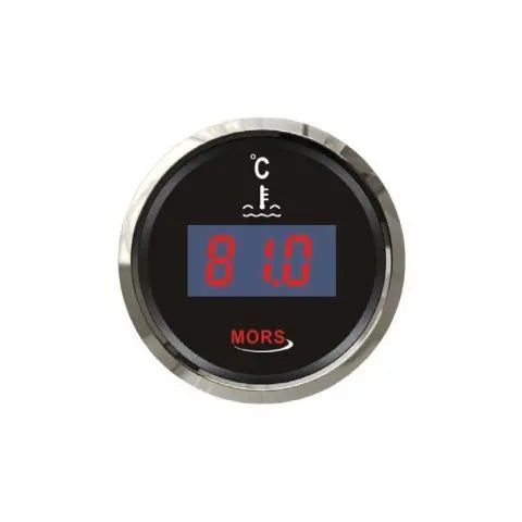 MORS Dijital Hararet Göstergesi 12-24V Siyah Mors
