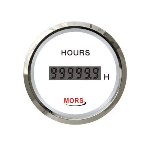 MORS Dijital Motor Zaman Saati 12-24V Beyaz Mors