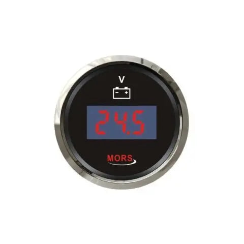 MORS Dijital Voltmetre 12-24V Siyah Mas Mare