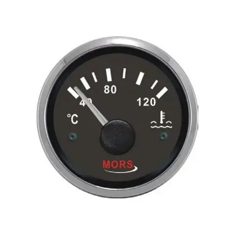 MORS Hararet Göstergesi 12-24V Siyah Mors