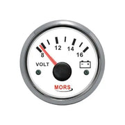 MORS Voltmetre 12V Beyaz Mors