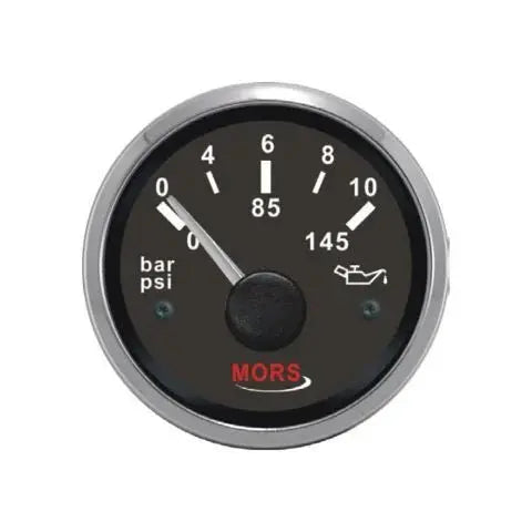 MORS Yağ Göstergesi 10 Bar Siyah Mors