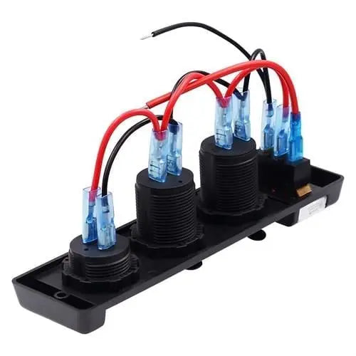 Marine Çakmaklık Usb ve Voltmetre Soketi 12v Düğmeli Bfy