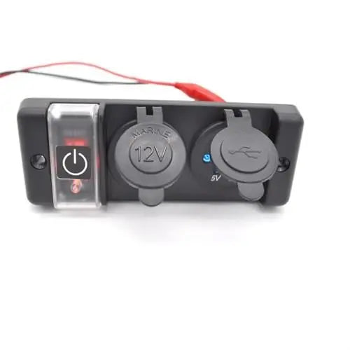 Marine Çakmaklık ve Usb Soketi 12v Düğmeli Bfy
