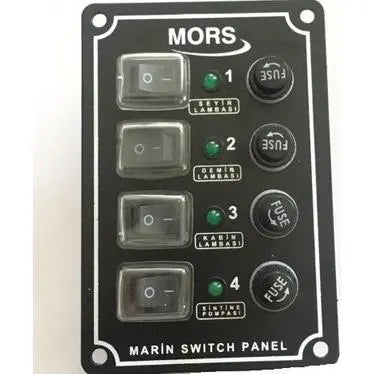 Mors 4'lü Switch Panel Dikey Mas Mare