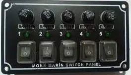 Mors 5'li Switch Panel Yatay Mas Mare