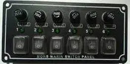 Mors 6'li Switch Sigorta Panel Yatay Mas Mare