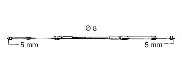 MultiFlex Yamaha Remote Kontrol Teli C8 7.92 Metre (26 Feet) MultiFlex