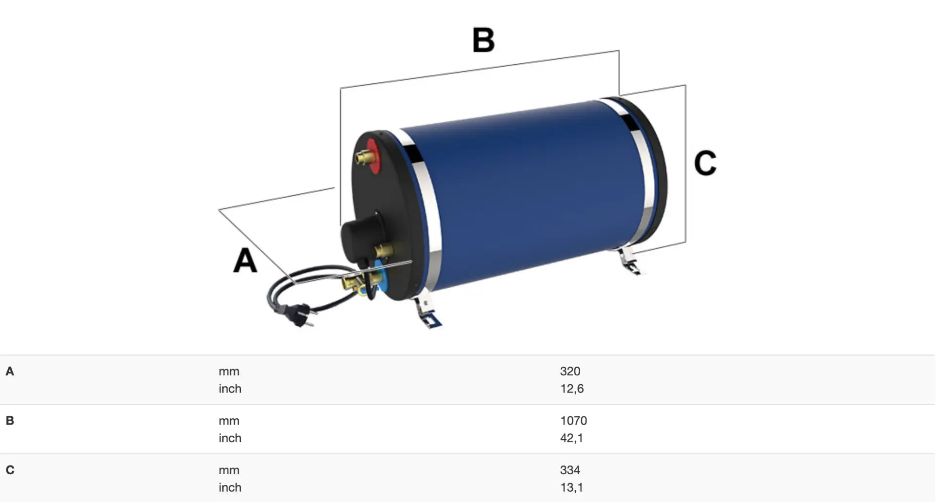 NAUTIC SERİSİ BOILER 60 L 1250W ATI DI MARIANI