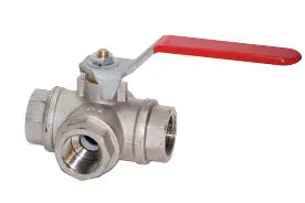 NİKEL KAPLI PİRİNÇ 3 YOLLU KÜRESEL VANA 1.1/2'' GUIDI