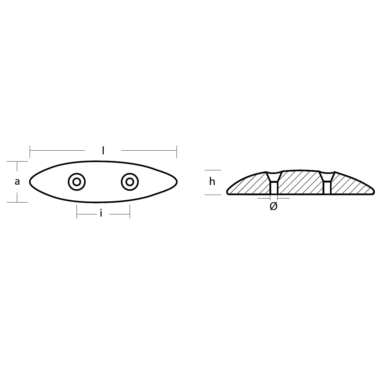 OVAL FLAP TUTYASI 146x40x22 H.C. 52 TECNOSEAL